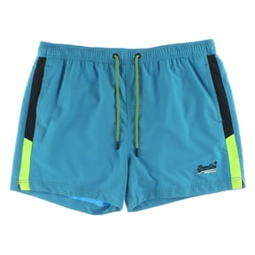 SUPERDRY Beach Volley Swim Mens Swimwear Size XXL, Color: Blue/Black