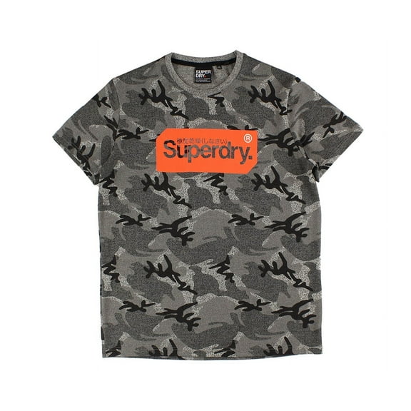 SUPERDRY Core Logo Tag Camo Allover Print Mens Active Shirts & Tees