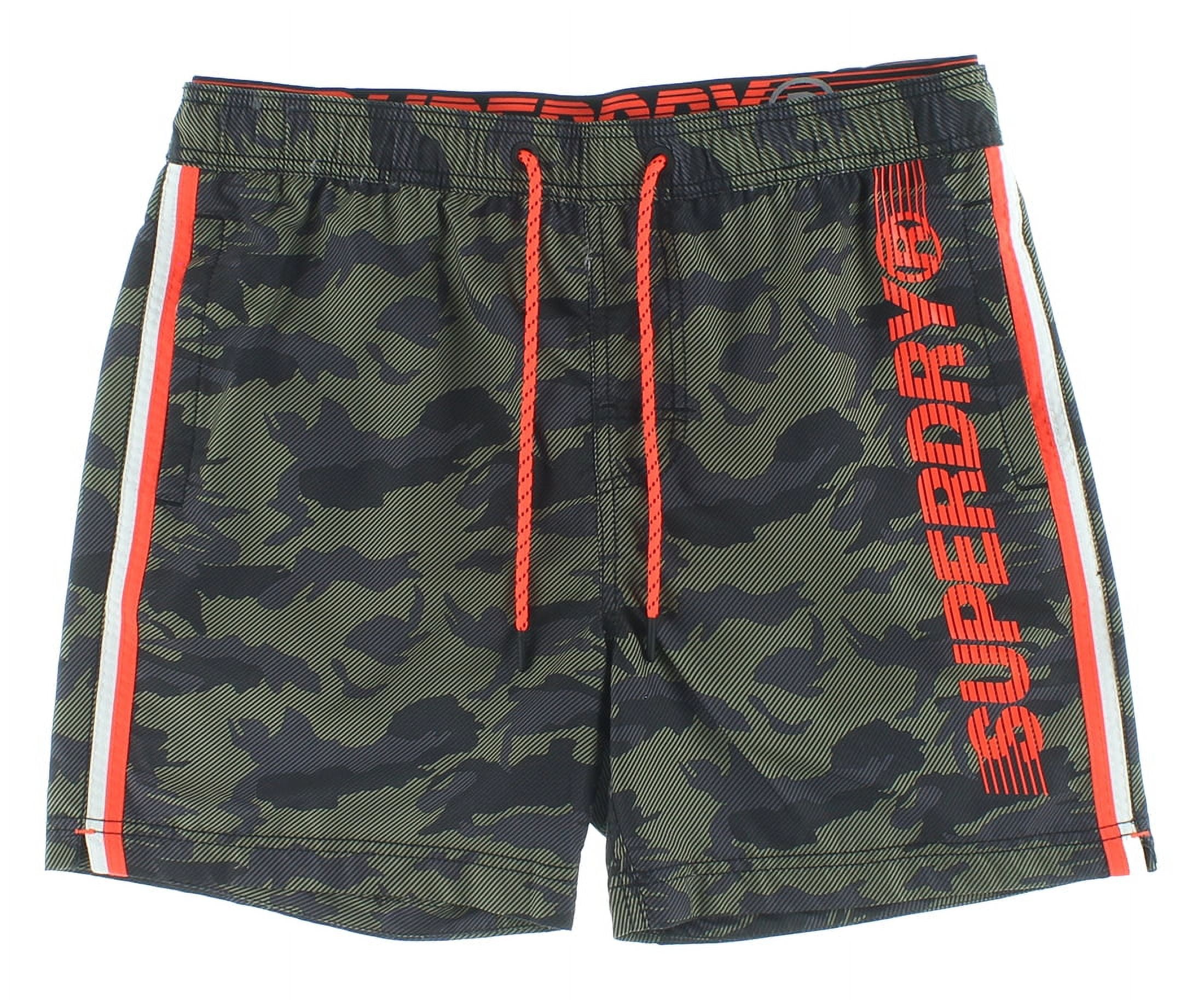 SUPERDRY State Volley Swim Mens Swimwear Size S, Color: Green