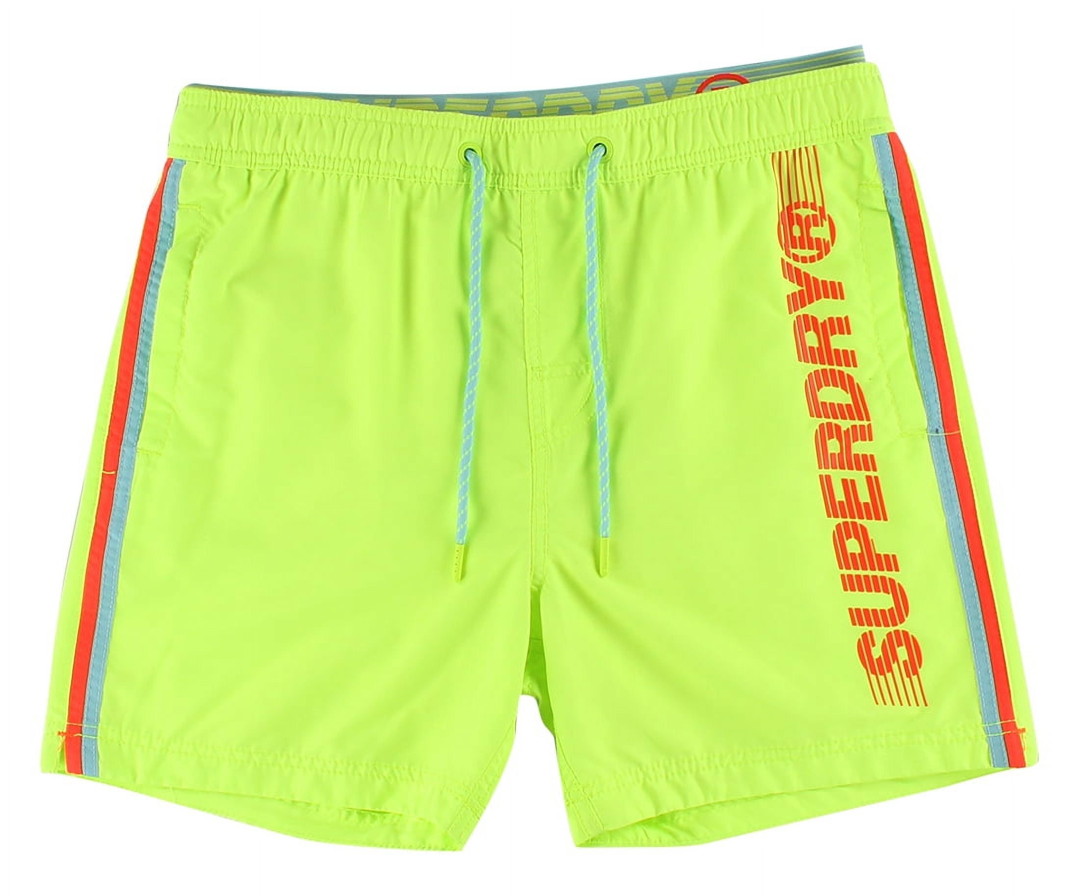 SUPERDRY State Volley Swim Mens Swimwear Size XXL, Color: Volt