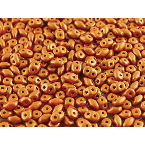 SUPERDUO 2.5X5MM GOLD SHINE OCHRE-APRX