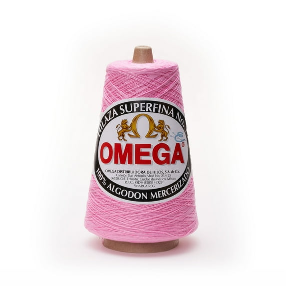 SUPERFINA NO.10 [240grs] by Omega - 100% Mercerized Cotton Yarn ideal for Fine Crochet - Color: 16 - Pink 185