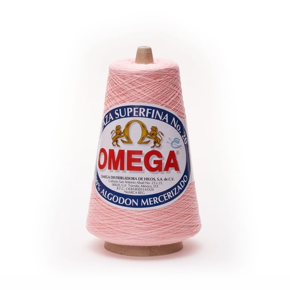 SUPERFINA NO.20 [240grs] by Omega - 100% Mercerized Cotton Yarn ideal for Fine Crochet - Color: 13 - Pink 157