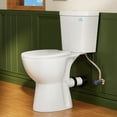 thumbnail image 1 of SUPERFLO 19 Inch Tall Toilet | Rear Outlet High Toilets For Seniors And Tall People | Rear Discharge Toilet  | Extra Tall Toilets With Enhanced Comfort Chair Seat & Dual Flush System, 1 of 7