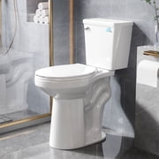 SUPERFLO 21 Tall Toilet for Seniors, ADA Extra Tall Elongated Toilets, Comfort Height Toilets, Seat Height 22, Powerful 1.28 Gpf Single Flush, 12 Inch Rough-in, White Toilets for Bathroom