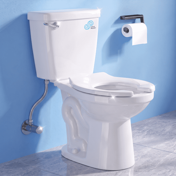 SUPERFLO Ceramic Kids Toilet for Bathroom, 10 Inch Baby Potty Training with Toilet Bowls, Children Toilets for Daycares,Welfare Home, Kid's room-10.5" Bowl Height