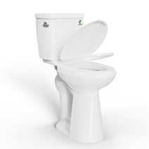 SUPERFLO Extra Tall Toilets | 21 Inch Toilet Bowl Height & 12-inch Rough-in | High Toilets For Seniors & Disabled | Two Piece Toilets For Bathrooms Comfort Height Elongated