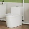 SUPERFLO Onepiece Macerating Toilet 600W Upflush Toilet for Basement