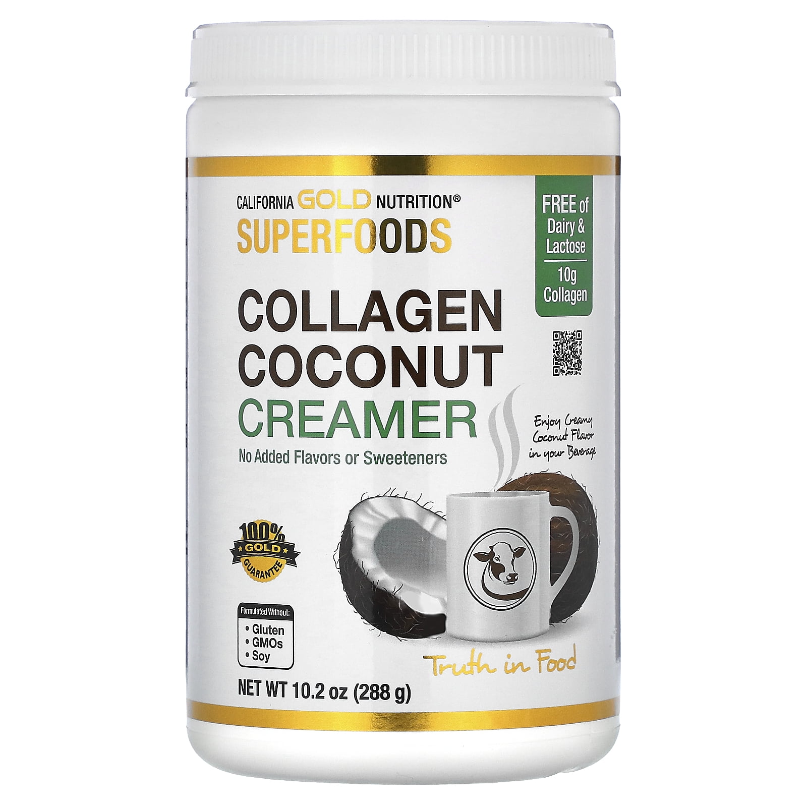Orgain Collagen Creamer with Organic Oatmilk Powder, French Vanilla - 10g  of Hydrolyzed Grass-Fed Collagen, 1g