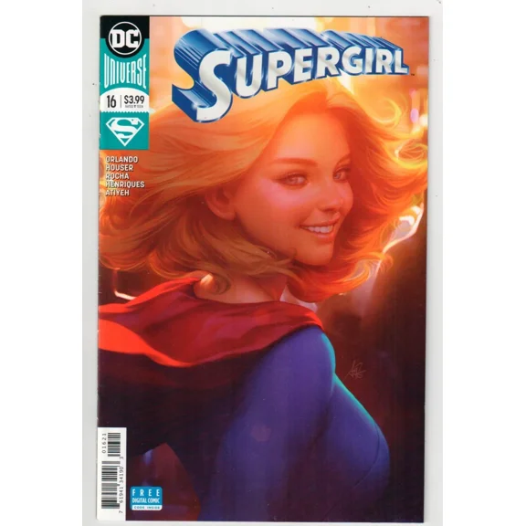 SUPERGIRL #16 Artgerm Stanley Lau Variant Cover DC Comics 'Rebirth' Series 2018