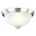 thumbnail image 1 of SUPERHUNTER 13" Brushed Nickel Flush Mount Fixture, 1 of 2