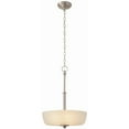 thumbnail image 1 of SUPERHUNTER 3-Light Brushed Nickel Pendant Light with Frosted Glass Shade, 1 of 2