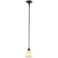 thumbnail image 1 of SUPERHUNTER Rustic Iron Mini Pendant Light with Frosted White Glass Shade, 1 of 5