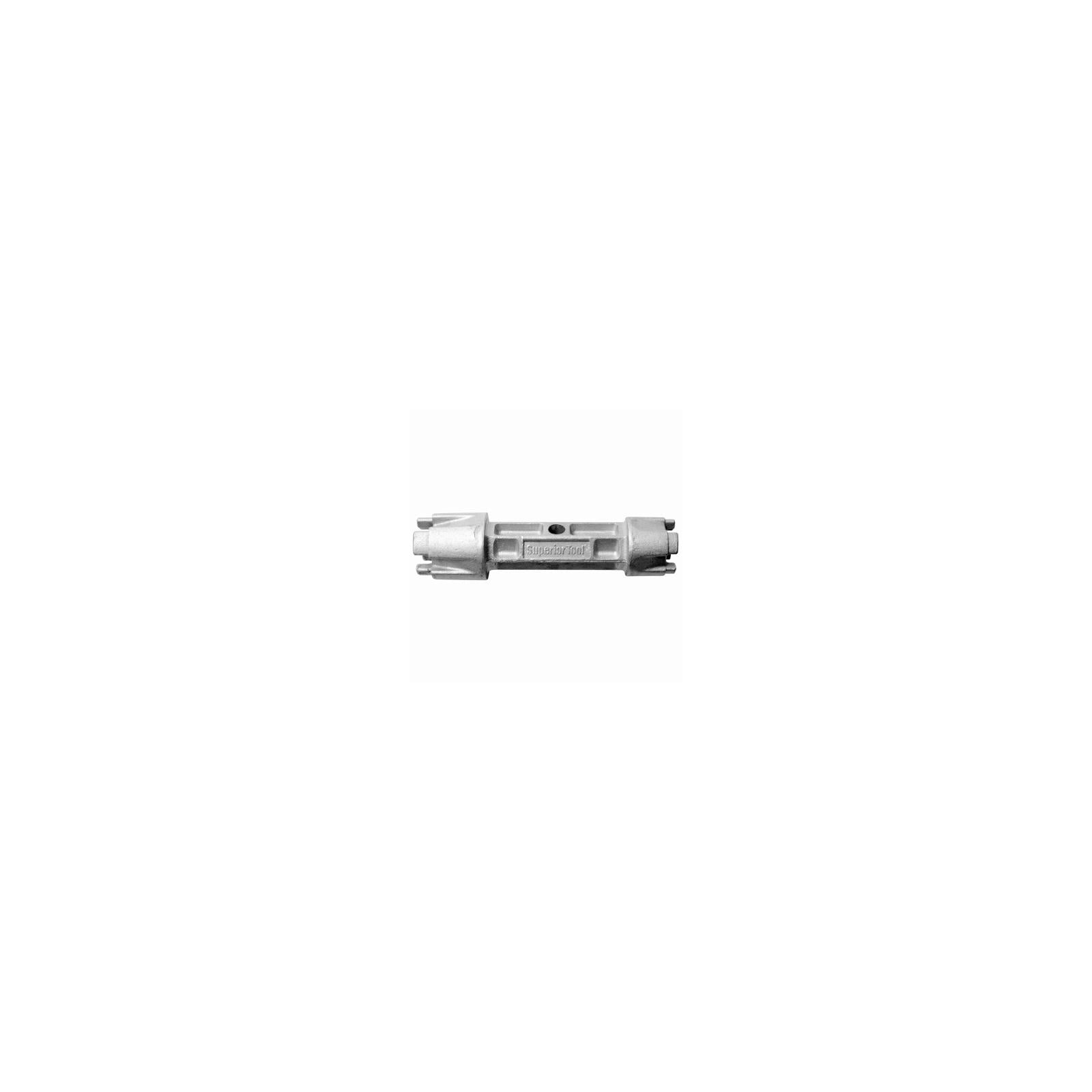 Superior Tool Silver Dual Ended Tub Drain Wrench