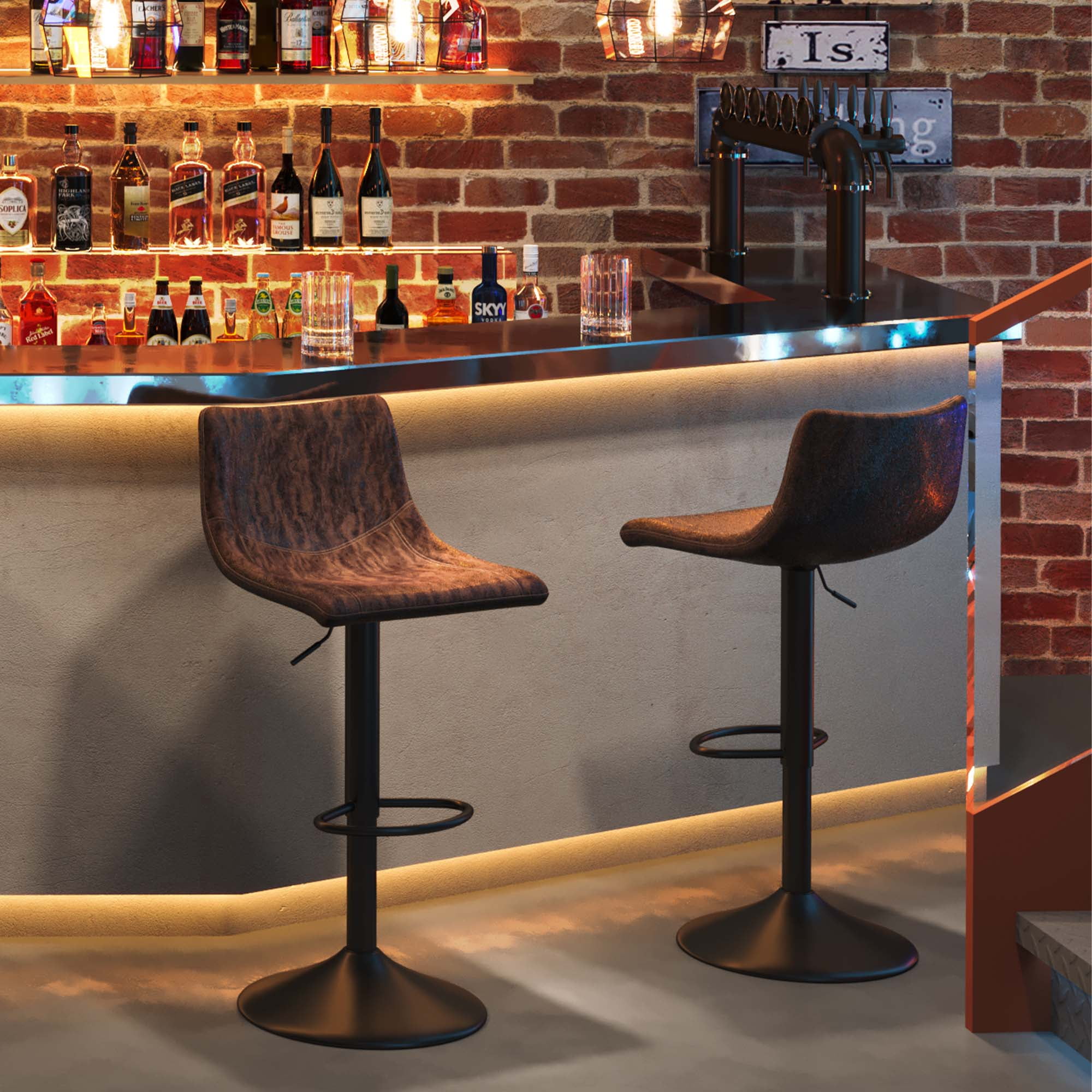 Superjare set of 2 sale adjustable bar stools