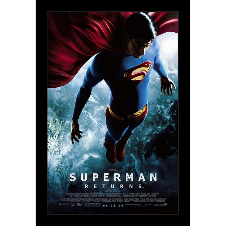 SUPERMAN RETURNS - 11x17 Framed Movie Poster - Walmart.com