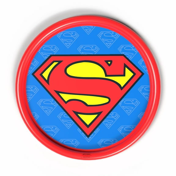 Superman 60" Inflatable Water Splashpad for Summer Fun and Water Play, Children & Toddlers Ages 2+