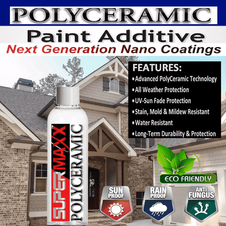 SUPERMAXX Polyceramic Paint Additive, Clear, Latex-Based, 8oz