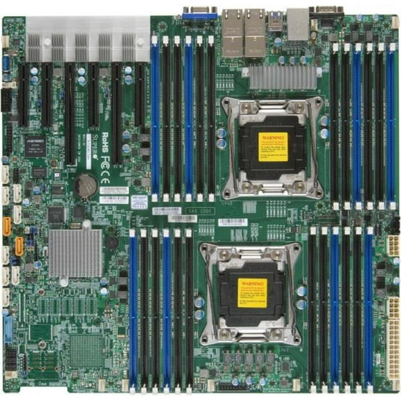 SUPERMICRO X10DRC-T4+ Motherboard - Dual socket R3 (LGA 2011) - Intel C612 Chipset - DDR4 2400 MHz SATA3 E.E. ATX