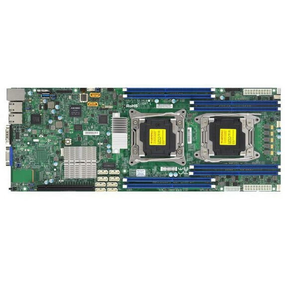 SUPERMICRO X10DRT-L Motherboard - Dual socket R3 (LGA 2011) - Intel C612 chipset - Proprietary Twin - DDR4