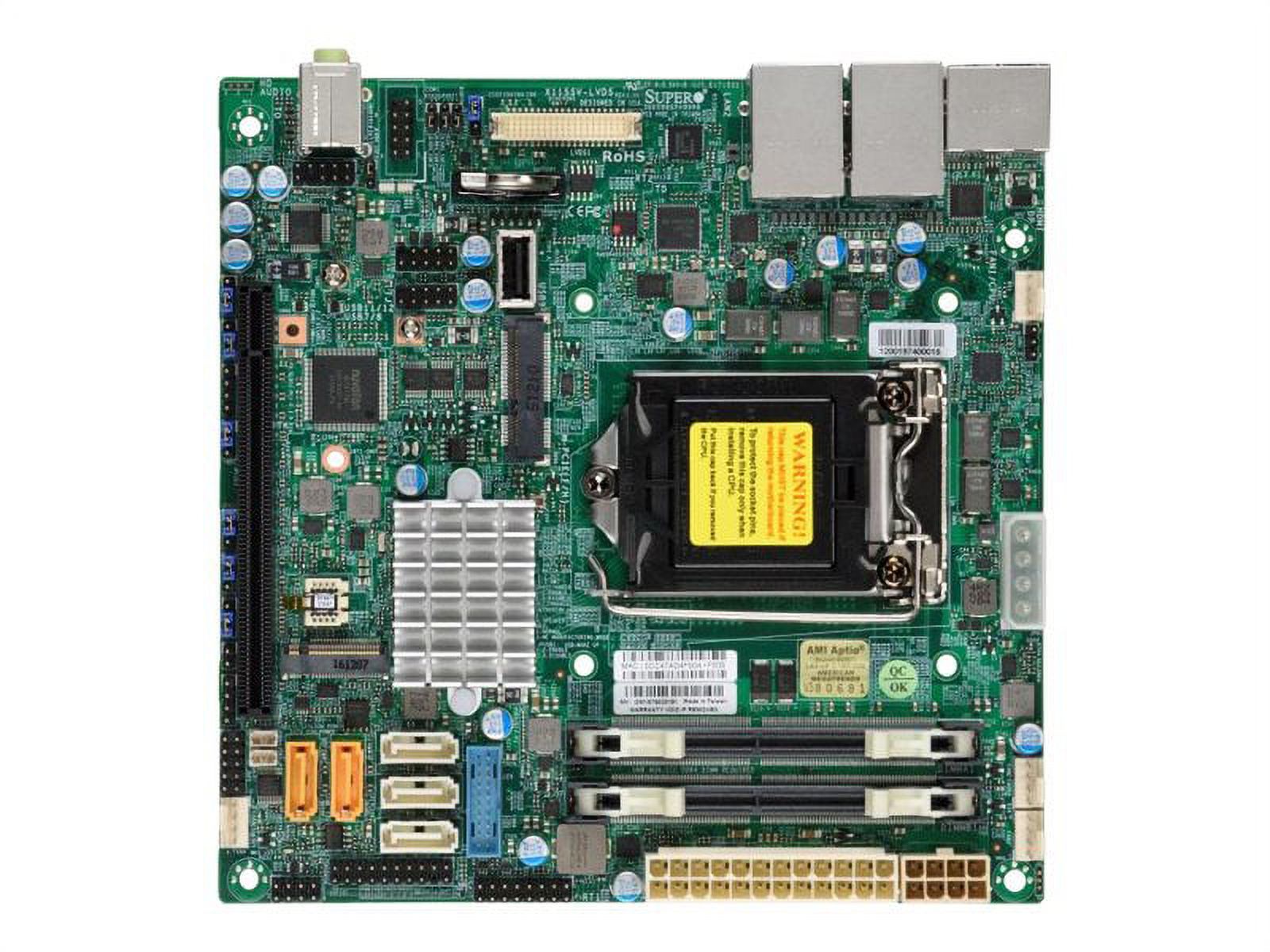 Server Motherboard for X11SSV-LVDS Single-Channel NAS Dual Network Ports Perfect Used Supermicro X11SSV-LVDS - buy at Digitec