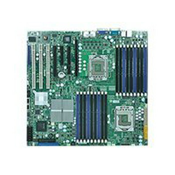 SUPERMICRO X8DTN+-LR - Motherboard - enhanced extended ATX - LGA1366 Socket - 2 CPUs supported - i5520 Chipset - 2 x Gigabit LAN - onboard graphics