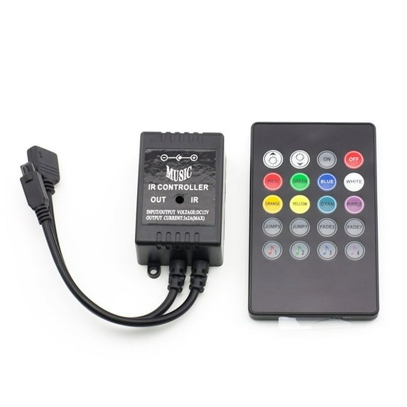 SUPERNIGHT 20keys Infrared Music Controller IR Dimmer Sound Sense Remote Controller for RGB Flexible LED Strip