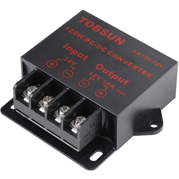 SUPERNIGHT DC 24V to DC 12V 10A 120W Converter Regulator Power Supply Step Down Module Transformer
