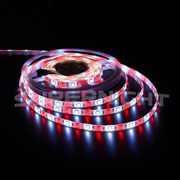 SUPERNIGHT Flexible 16.4ft 5M 300LEDs RGBW Color 5050 SMD LED Strip Light Waterproof + 40-Keys 5Pins IR Controller