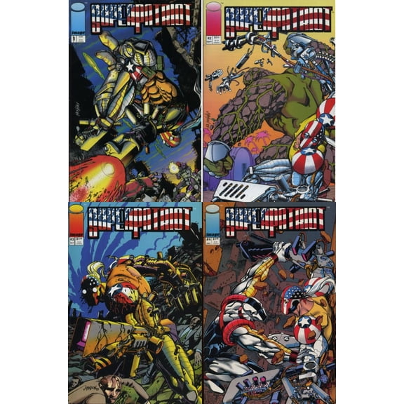 SUPERPATRIOT Complete Comic Book Series # 1-4 (1993 Image)