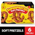 thumbnail image 1 of SUPERPRETZEL Original Soft Pretzels, 13 oz, 6 Count (Frozen), 1 of 8