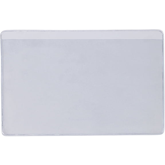 SUPERSCAN Press-On Vinyl Envelopes Long Side Open 3" x 5" Clear 50/Case LH208