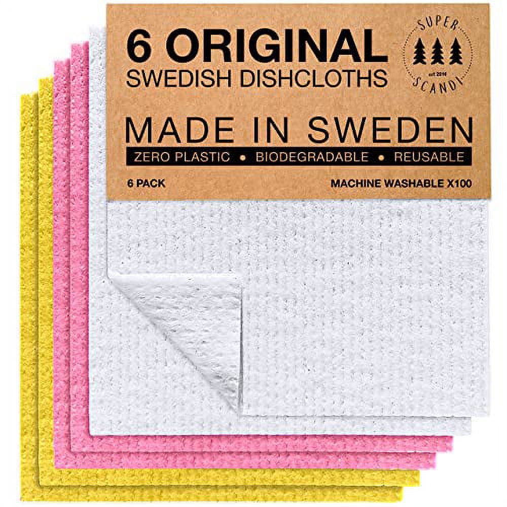 Home for the Holidays Swedish Dishcloth: Eco-Friendly, Reusable