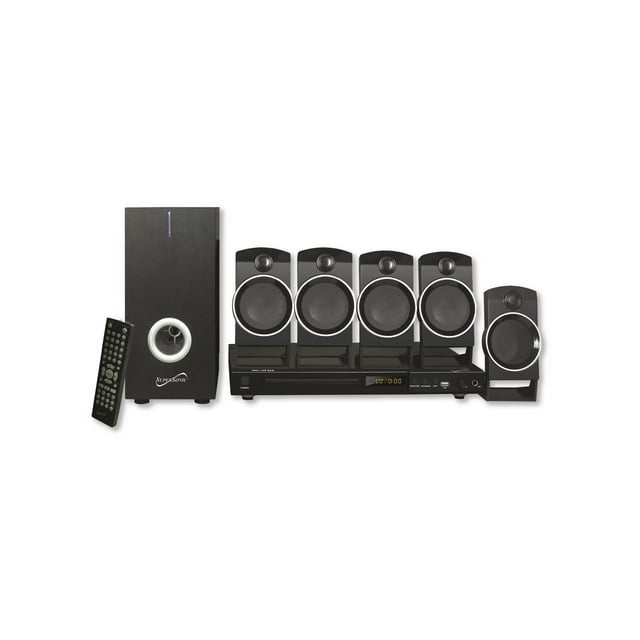 SUPERSONIC SC-37HT 5.1 Channel Dvd Home Theater System With USB Input & Karaoke Function