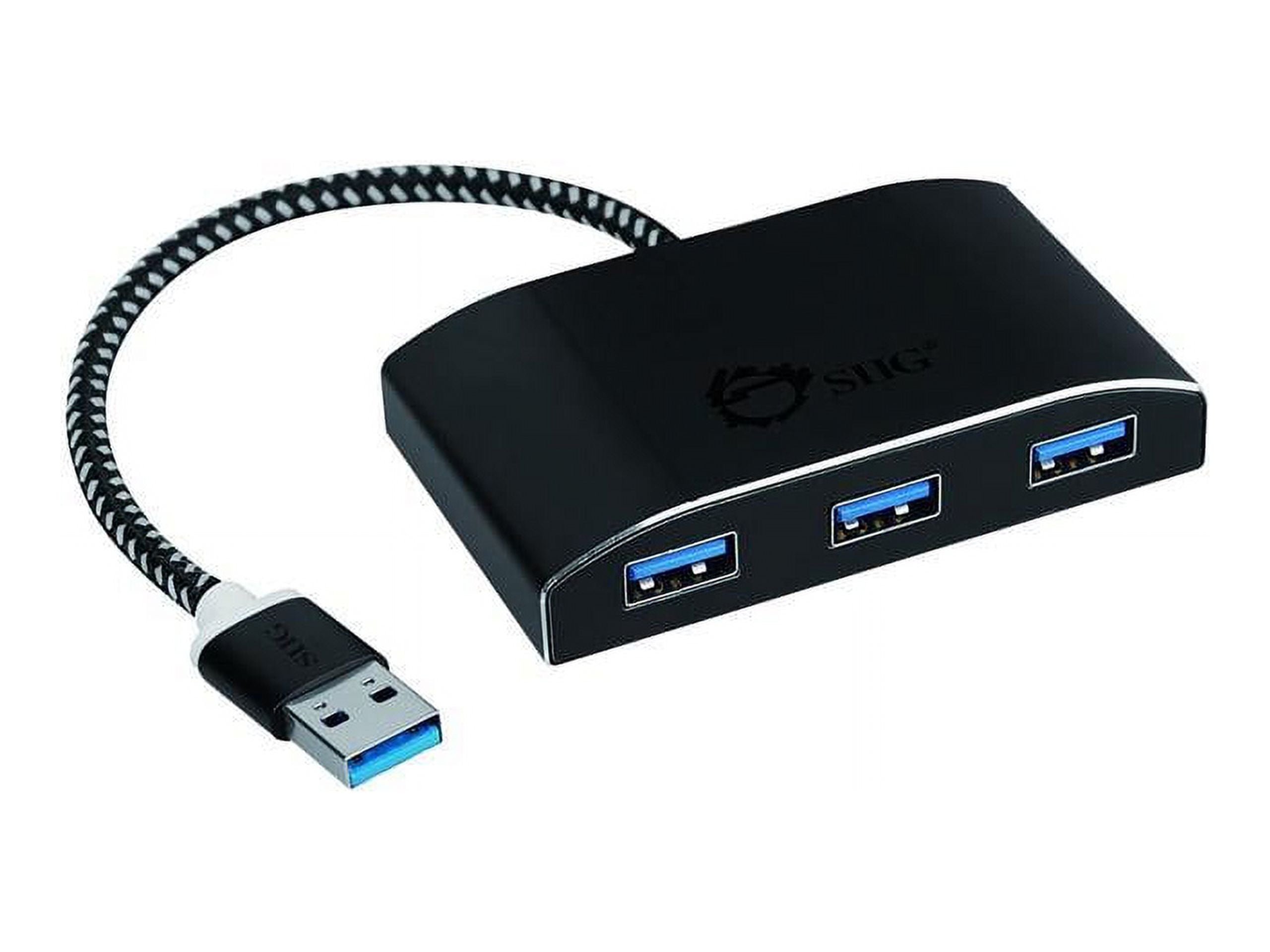 SUPERSPEED USB 3 4PORT POWERED HUB PROVIDES OPTIONAL POWER ADAPTER