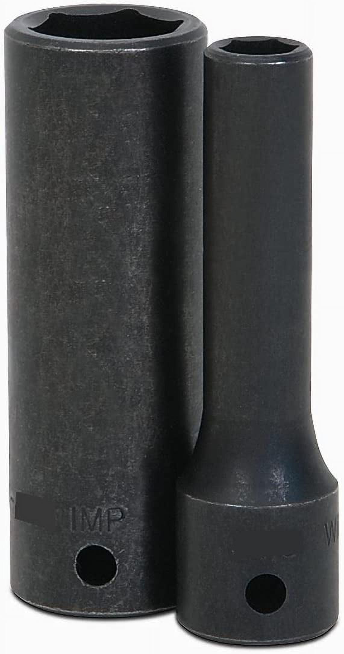 SUPERTORQUE 1/2Inch Deep Impact Socket 6 Point, 15/16inch (Heavy Duty, Black Industrial