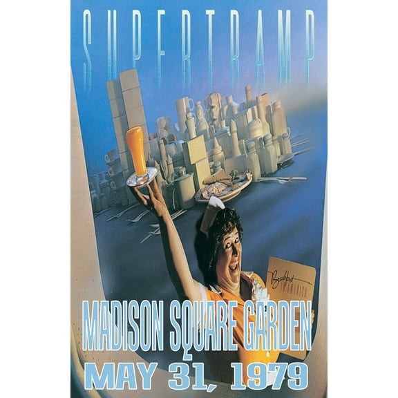 SUPERTRAMP REPLICA CONCERT POSTER Vibrant Retro Wall Art For Living Room