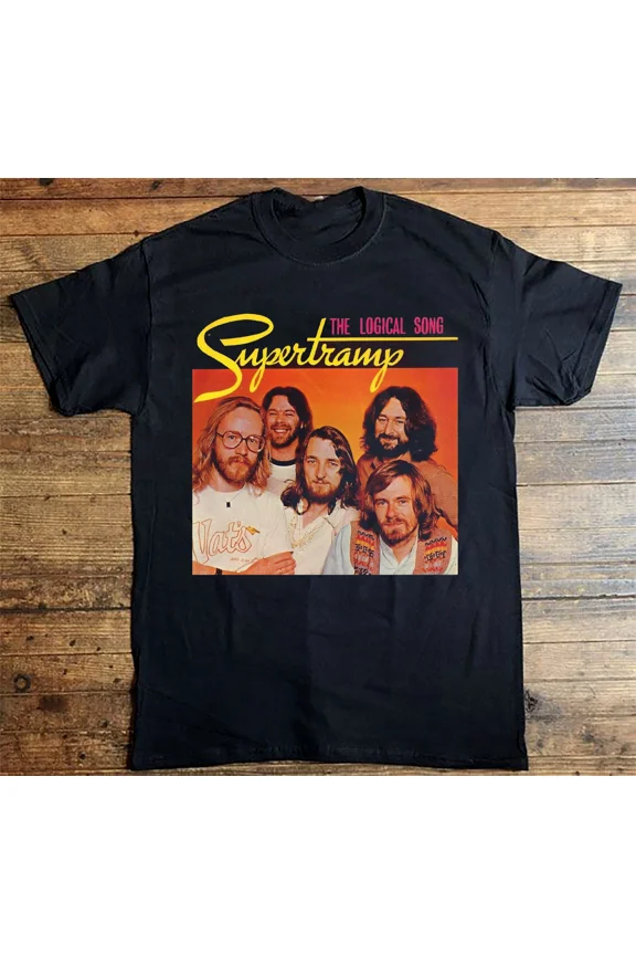 SUPERTRAMP THE LOGICAL SONG Short Sleeve Black Size S-5XL Shirt OM102