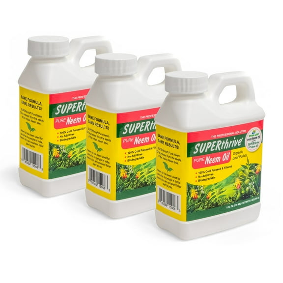 SUPERthrive Organic Neem Oil Leaf Polish, 8 oz (3 Pack)