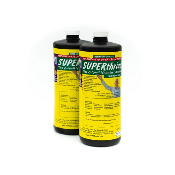 SUPERthrive 0.5-0-0 Original Plant Vitamin Solution with Kelp, 1 Qt. - 2 Pack