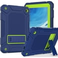 thumbnail image 1 of SUPNICE Case For Amazon Fire HD 8 tablet 2024(12th Generation), All-New Fire HD 8 Plus Tablet Case, Slim Shockproof Rugged High Impact Protective Case with Kickstand,Navy Blue and Green, 1 of 7
