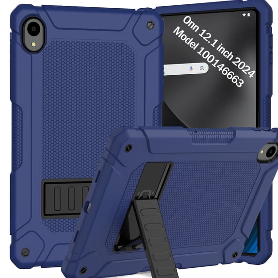 SUPNICE Case for Walmart Onn 12.1" Tablet Pro 2024(Model:100146663) with Pencil Holder & Kickstand,Shockproof Anti-Slip Protective Case for Onn 12.1" Tablet Pro 2024,Navy Blue