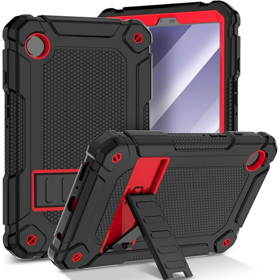 SUPNICE Case for Samsung Galaxy Tab A9 8.7 Inch 2023 (SM-X110/X115/X117) with Kickstand, Shockproof Bumper Case for Galaxy Tab A9 2023 8.7”,Red