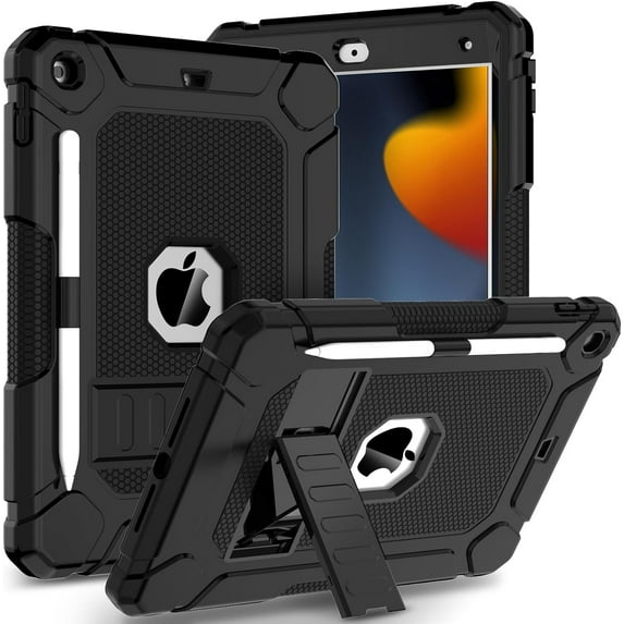 SUPNICE Case for iPad 11-inch (A16) 2025 / iPad 10th Generation 2022(10.9 inch) with Pencil Holder & Kickstand,Shockproof Anti-Slip Protective Case for New Apple iPad 11/10.9 Inch,Black