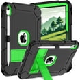 thumbnail image 1 of SUPNICE Case for iPad 11-inch (A16) 2025 / iPad 10th Generation 2022(10.9 inch) with Pencil Holder & Kickstand,Shockproof Protective Case for New Apple iPad 11/10.9 Inch,Black and Green, 1 of 7