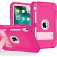thumbnail image 1 of SUPNICE Case for iPad 6th/5th Generation (9.7-inch, 2018/2017),iPad Air 2nd Generation Case (2014) with Kickstand, Hybrid Shockproof Protective iPad 9.7 Case for Kids,Rose, 1 of 8
