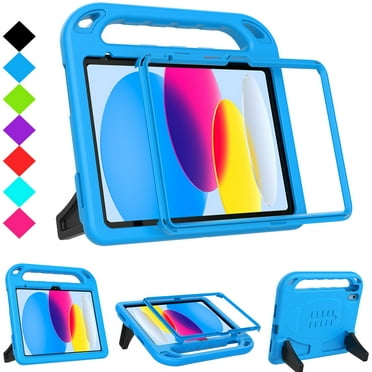 SUPNICE Kids Case with Built-in Screen Protector for New iPad 11-inch (A16) 2025 / iPad 10th Generation 2022(10.9 inch) with Shockproof Handle Stand Case for iPad 11/10.9 Inch,Blue