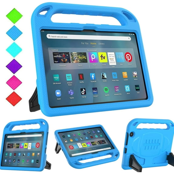 SUPNICE Kids Case for Fire Max 11 Tablet (13th Generation, 2023 Release), Fire Max 11 Tablet Case, Shockproof Lightweight Hanle Stand Case for All-New Amazon Kindle Fire Max 11 Tablet - Blue