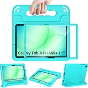 SUPNICE Kids Case for Samsung Galaxy Tab A11+ Plus 11  2026/A9+ Plus 11 Inch 2023 with Built-in Screen Protector, Light Weight Shock Proof Handle Stand Kids Friendly Cover ,Turquoise