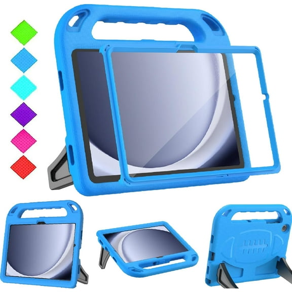 SUPNICE Kids Case for Samsung Galaxy Tab A9 Plus 11 inch 2023 (SM-X210/X216/X218) - with Built-in Screen Protector, Shockproof Covertible Handle Stand Samsung Galaxy Tab A9 Plus Case for Kids,Blue